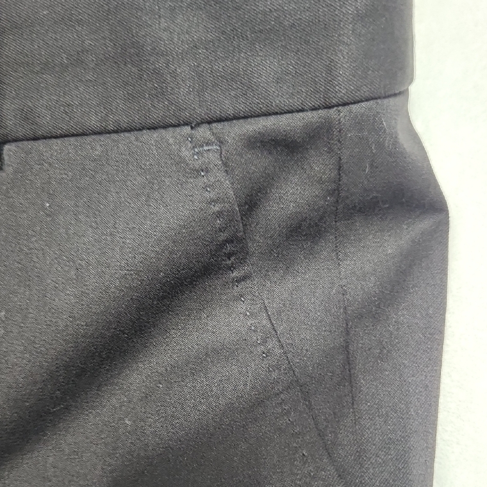J. Crew Black Pantsuit Classic Style Style Strech Cotton Streitgh Leg, Mid Rise - Picture 5 of 9